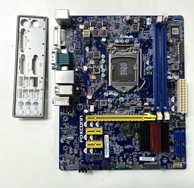 Mainboard FOXCONN H61MXV / H67MXV LGA 1155 DDR3 I/O SHIELD & KÜHLER GETESTET