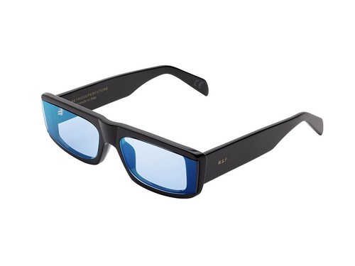 Retrosuperfuture Occhiali da Sole 7X6 Issimo Black Celeste Nero azzurro |  eBay