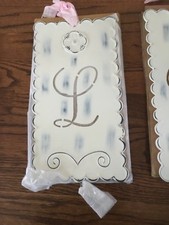 BRANDNEUE KERAMIKSCHEUNE KINDER ZINNBUCHSTABE L