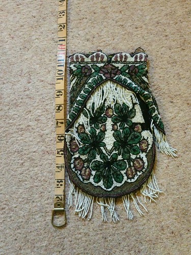 Beautiful Antique Beaded Edwardian Bag. Downton Abbey!craft. - Picture 7 of 10