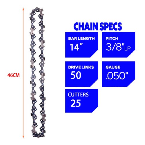 3X 10" 12" 14'' 16'' 18'' Chainsaw Saw Chain Parts 40/44/45/50/52/55/56/59/72DL - Picture 20 of 24