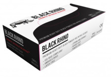 HIGH QUALITY BLACK RHINO GLOVES HD  Box100 Strong Heavy Duty all trades NG502 FS