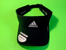 ADIDAS OSFA Women s Fit Aeroready Sport Visor ONE SIZE Black w/Gray NEW
