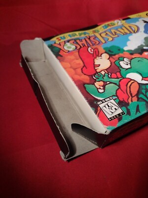 Mario World 2 Yoshi's Island for Super Nintendo Complete! Box
