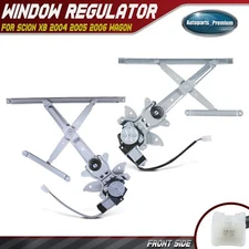 2Pcs Front Power Window Regulator with Motor for Scion xB 2004 2005 2006 Wagon