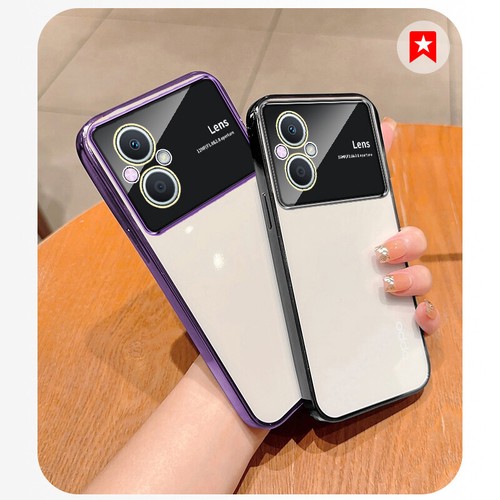Plating Case Clear Cover For Oppo Reno 8 Lite A17 A57 A77 A78 A94 Lens Protector - Picture 2 of 14