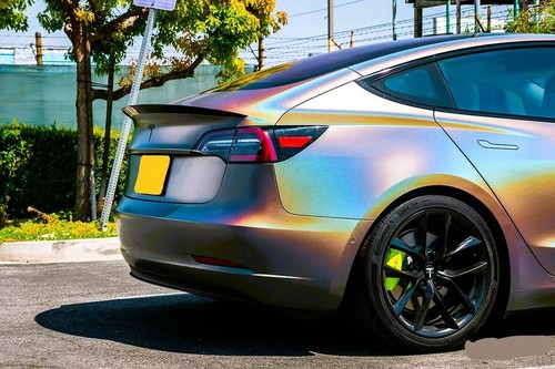 Tesla Model 3 Spoiler Brillo Negro Labio Trasero Bota Ala Bota Cuerpo Ala 2017+ - Imagen 4 de 12