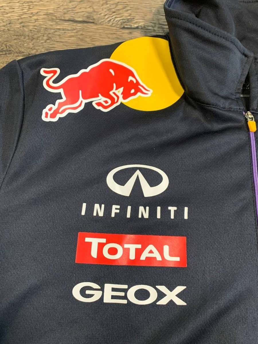 Infiniti Red Bull Racing Zip Pepe Jeans Polo Jersey Shirt Men's