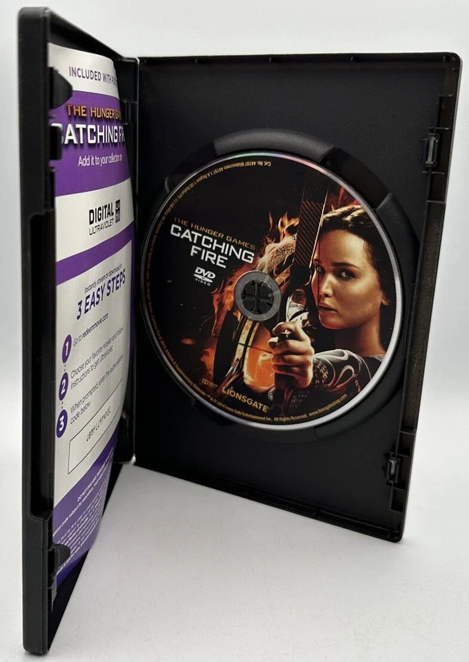 The Hunger Games Catching Fire DVD + Digital Jennifer Lawrence 2013 - Image 3 of 3