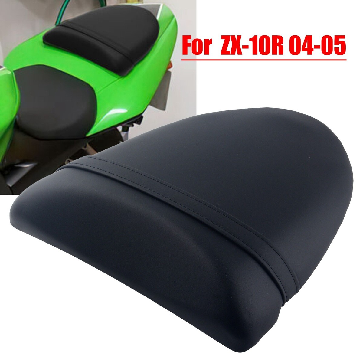 Black Rear Passenger Seat Cushion Pillion For Kawasaki Ninja ZX