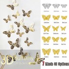 3D Butterfly Wall Decals 12PCS Removable Stickers Home Nursery Room Decor Set
