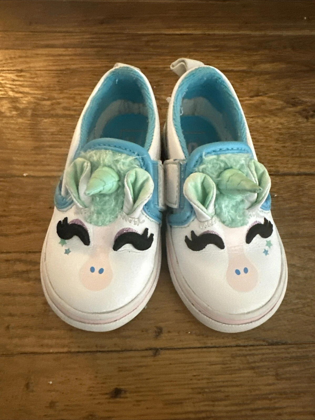 Scarpe Atol Vans Unicorn slip on bambino bianco blu taglia 6