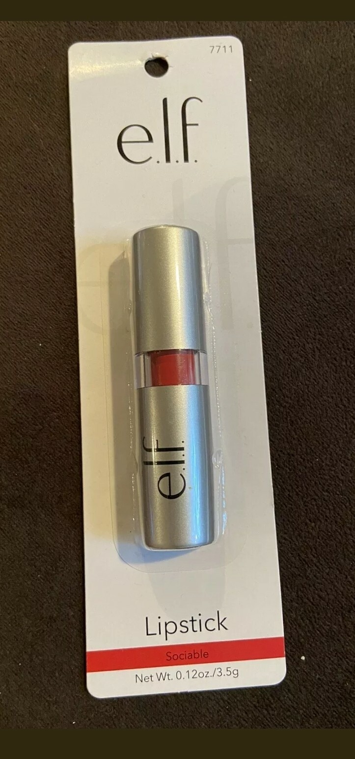ELF e.l.f. Long Lasting Color and Shine Lipstick Sociable 7711