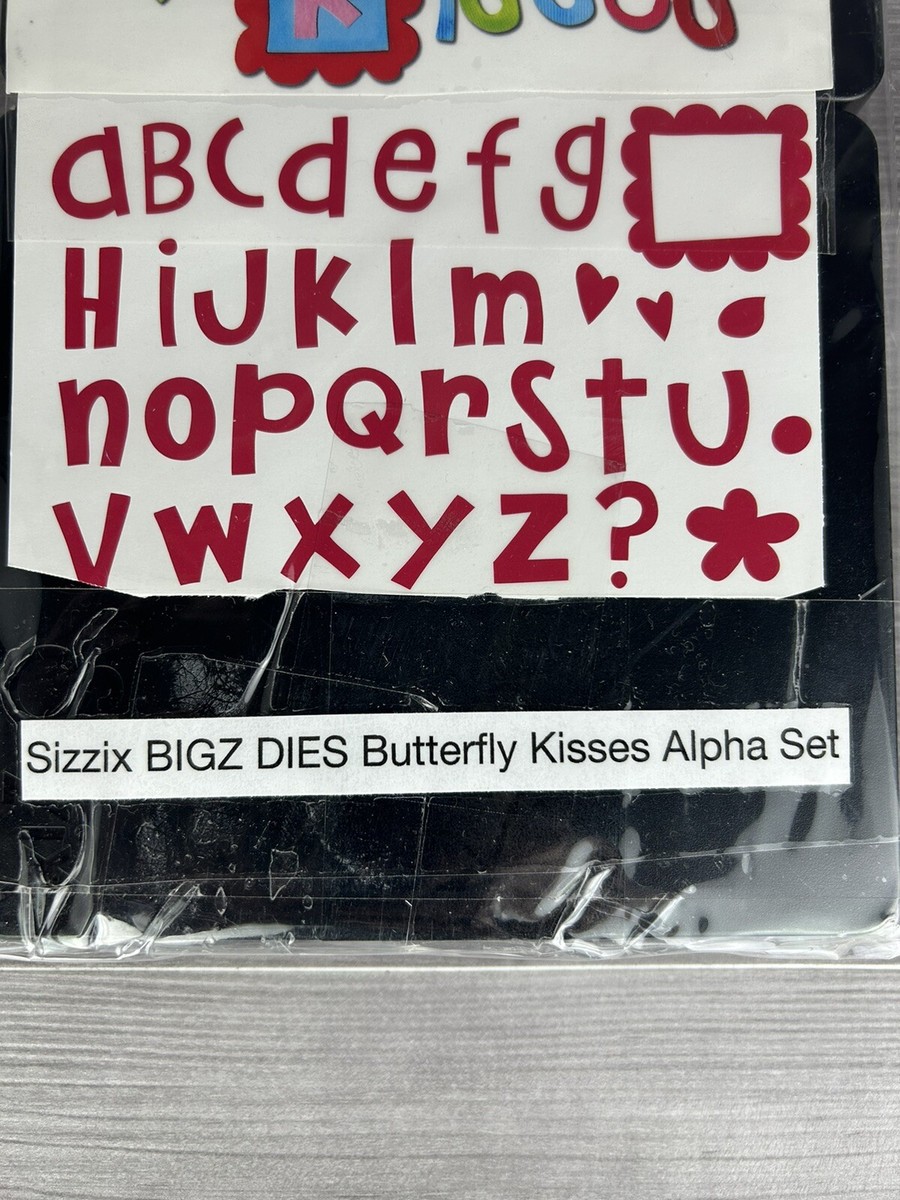 SIZZIX BigZ Dies, Butterfly Kisses, Alphabet, Discontinued | eBay