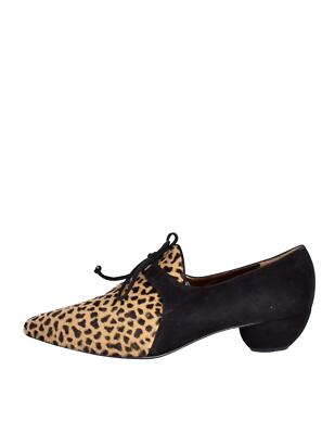 Yves Saint Laurent vintage années 1990 imprimé animal cheveux de poney et daim noir outlet Oxford S