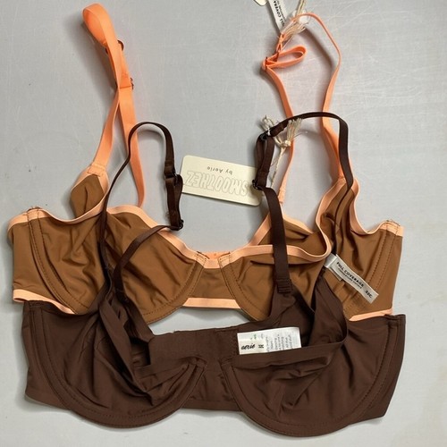 Aerie Smoothez 32C Brown & Light Brown Full Coverage Bras Underwire Mesh Unlined