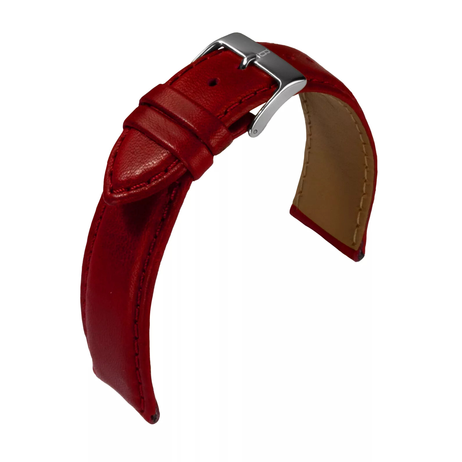 Watch Strap Nappa Cowhide Red by Barington/Eulit - 18, 20, 22 mm