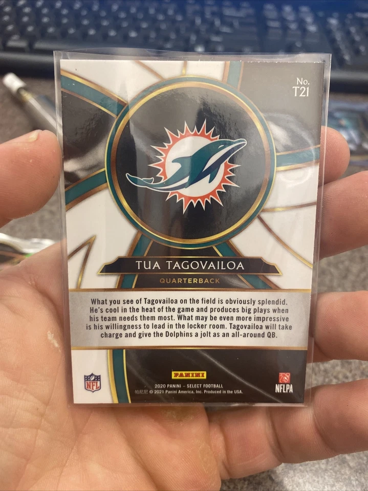 2020 PANINI SELECT FOOTBALL 🏈 🔥TUA TAGOVAILOA TURBOCHARGED INSERT 🔥RC #T21 - Image 2 of 2