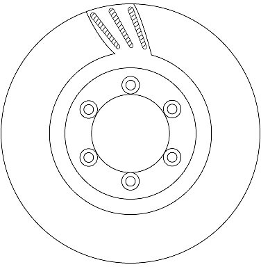 TRW DF6881 Brake Disc for SSANGYONG - Bild 1 von 1