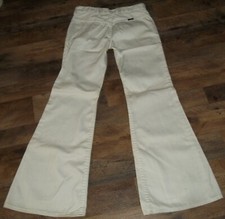 1970's Wrangler  Bell-Bottom Jeans   Jr size 3-5   White   Made in USA   Vintage