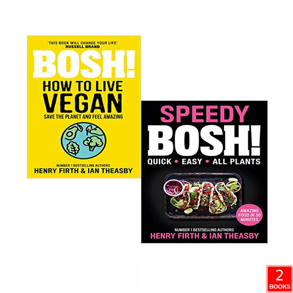 BOSH Series By Henry Firth 2 Books Collection Set How to Live Vegan,Speedy BOSH