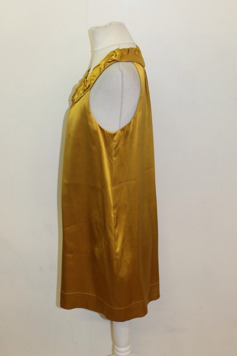 Robe Cocktail BCBG Max Azria En Soie Une épaule Couleur Lime Taille 0 - Neuve Sans étiquettes