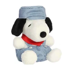 Aurora - Peanuts - Palm Pals - 6" Train Engineer Snoopy Adorable Stuffed Animal