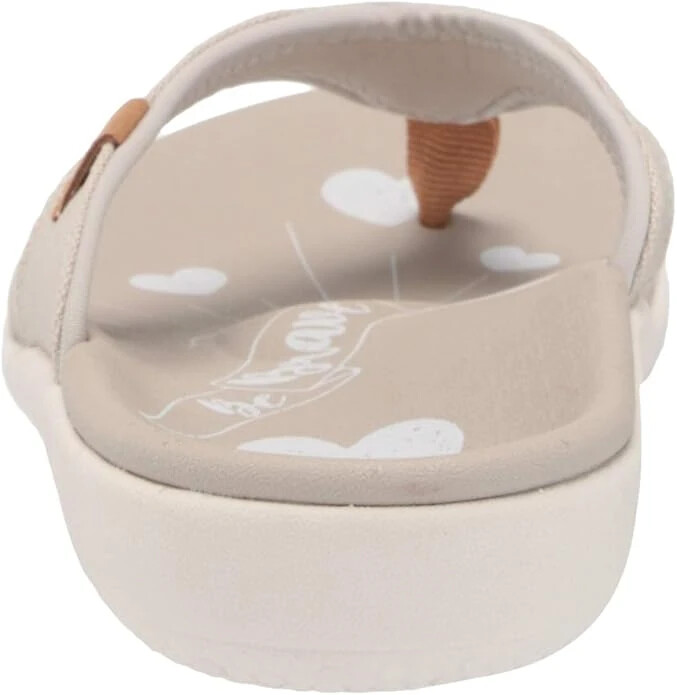 Spenco Yumi Believe Women Maternity Flip Flop, Grey Moon 7D