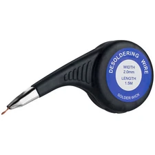 Desoldering Soldering Copper Wick Wire Braid 2.0mm (.08") 5' w/Wheel Dispenser