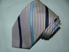 MENS BROOKS BROTHERS TIE 100% SILK WOVEN IN ENGLAND MADE IN USA STRIPED #0763