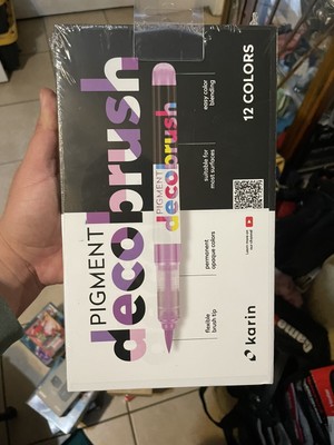 Karin Pigment DecoBrush 12 Color Pastel Marker Set