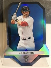 JD MARTINEZ 2021 TOPPS CHROME BEN BALLER BEN'S DIAMOND DIE-CUTS BLUE #'D 1575