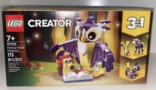 Fantasy Forest Creatures #31125 Lego Creator 3 In 1 SEALED Owl Hedgehog Deer