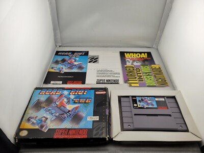 Road Riot 4WD for Super Nintendo SNES Complete In Box CIB Good Shape