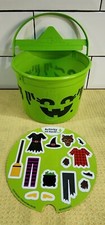 2022 McDONALD'S Green Halloween Pail Boo Bucket HAPPY MEAL TOY W/stickers
