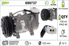 Valeo 699737 Kompressor für Klimaanlage Klimakompressor Kompressor Klima 