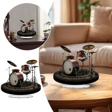 2D Drum Stand Ornament With Base Acrylic Plaque Ornaments Drum Stand Home Decor