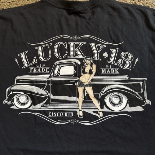 The Original Lucky 13 “Cisco Kid” Shirt Men’s Large Short Sleeve NWOT Graphic - Picture 2 of 4
