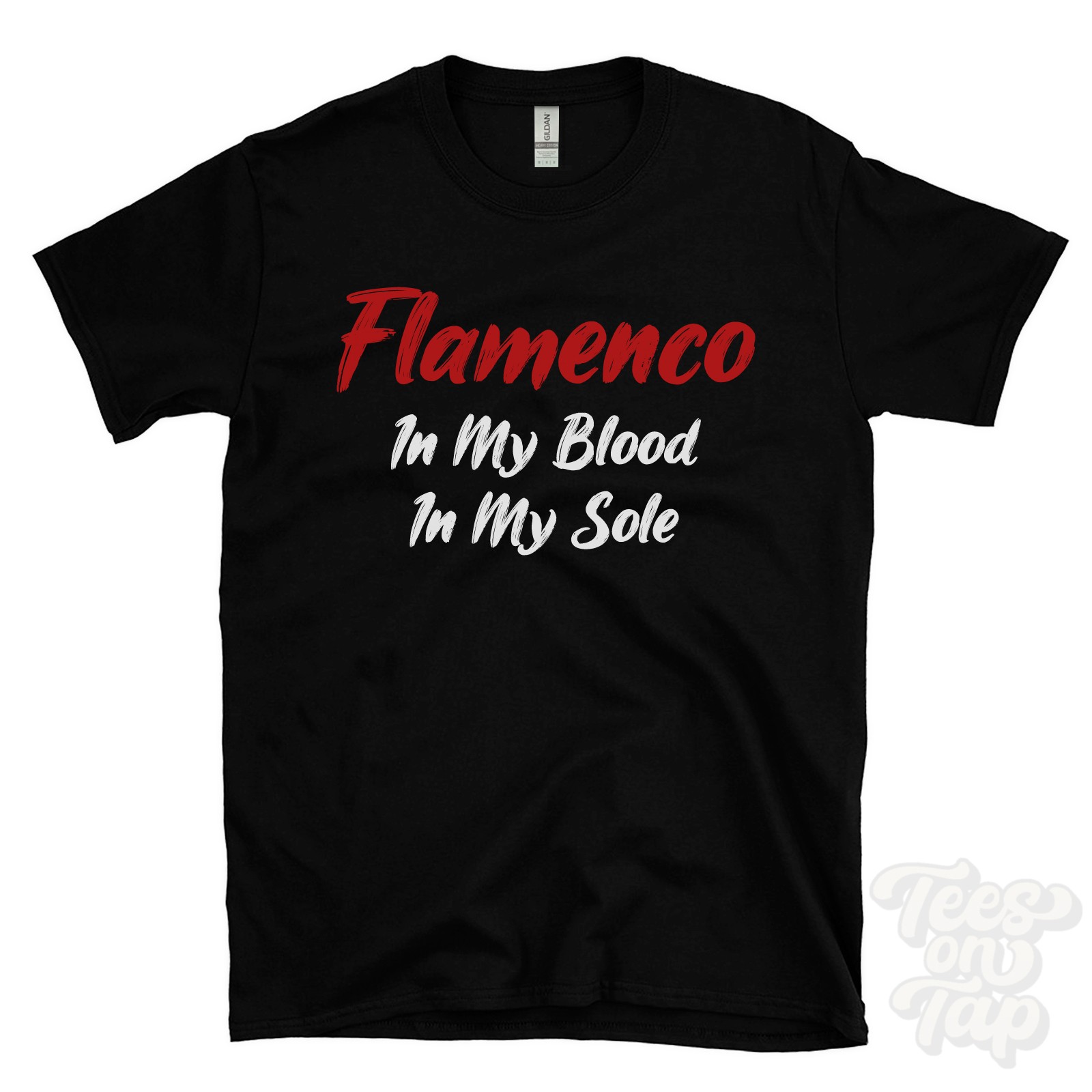CAMISETA FLAMENCO EN MI SANGRE EN MI SUELA tradiciones flamencas | baile español