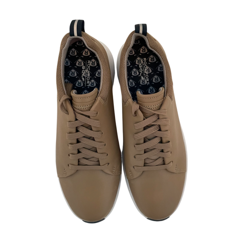Womens Rockport Lace to Toe Golf Shoes - Dark Beige Leather, Size 7 M US [CJ4155 - Picture 6 of 8