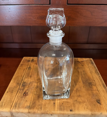 Italian Crystal Decanter Stopper Heavy Whiskey Liquor Barware Luigi Bormioli