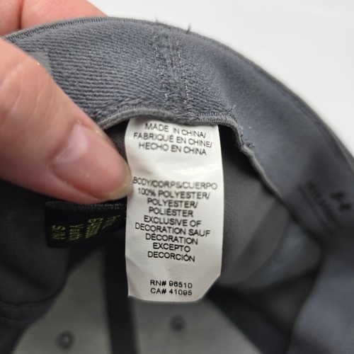 Under Armour Youth UA Classic Fit Blitzing Hat Cap Everyday Gray SZ Small/Medium - Picture 8 of 8