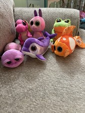 TY Beanie Boo Lot Of 6 Sparkly 6 Plush Animals, Some Rare