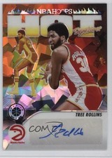 2023-24 NBA Hoops Premium Stock Hot Signatures Ice Prizm Tree Rollins Auto 1sj2