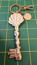 Disney Parks Little Mermaid Ariel Shell Key Keychain Charm WDW