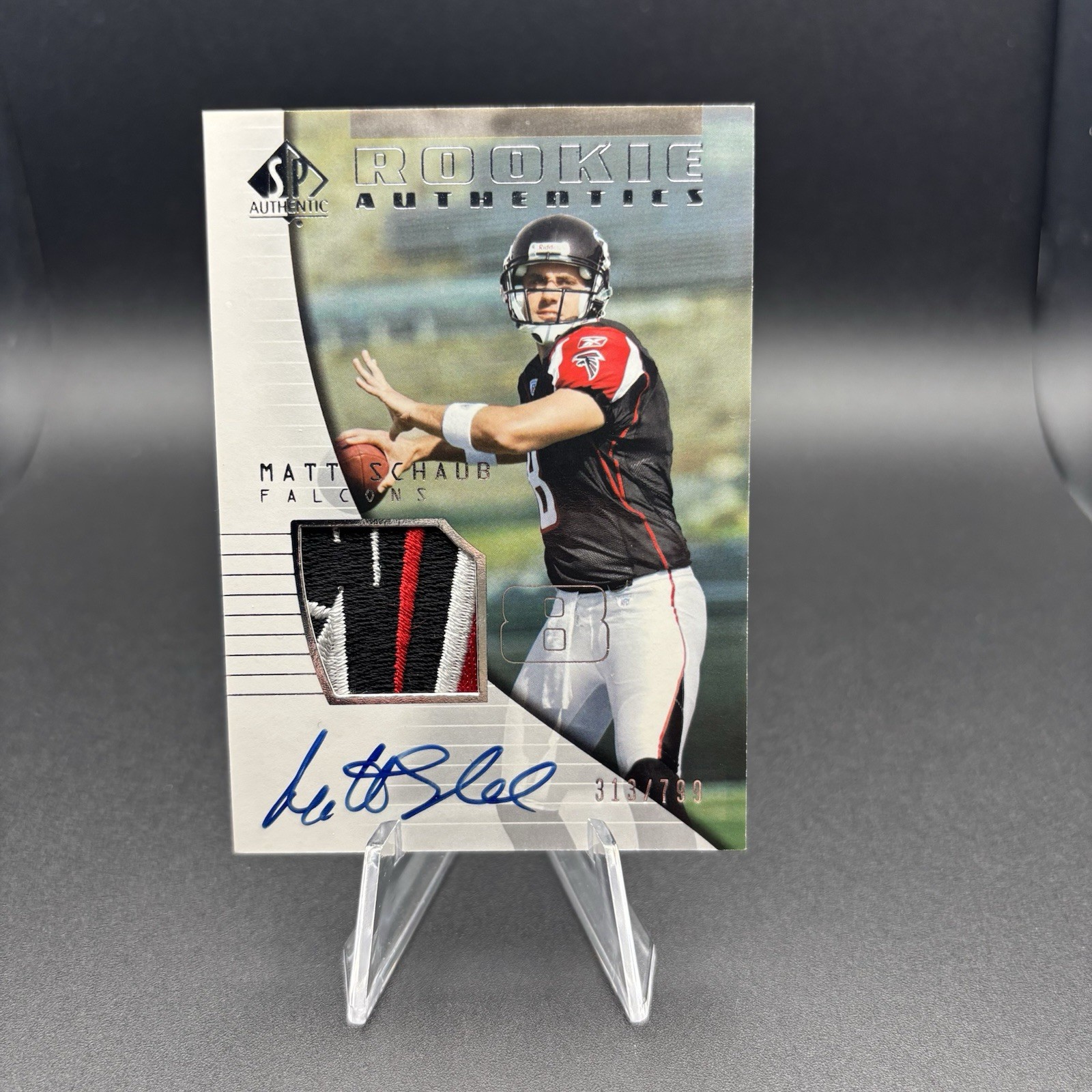2004 SP Authentic - Rookie Authentics Matt Schaub #187 /799 Falcons Patch Auto