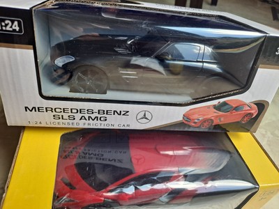 2 Pk 1 24 Lamborghini Veneno Mercedes Benz Sls Amg Licensed Friction Car PLASTIC