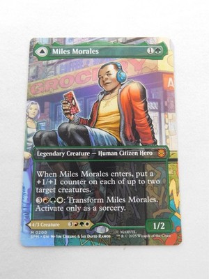Miles Morales Ultimate Spider-Man Non-Foil Borderless 0200 Magic Gathering