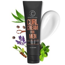 Curl Cream for Men - Hair Styling Cream For Wavy and Curly Hair With Shea But...