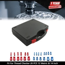 26 Nut & Bolt Identifier Gauge Thread Checker with Inch & Metric Thread Checker